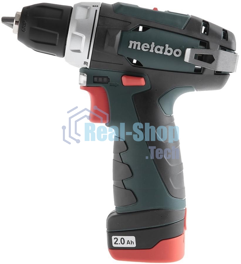 Дрель-шуруповерт аккумуляторная Metabo PowerMaxx BS 600080500, Аккумуляторный, 12В, 2 АКБ