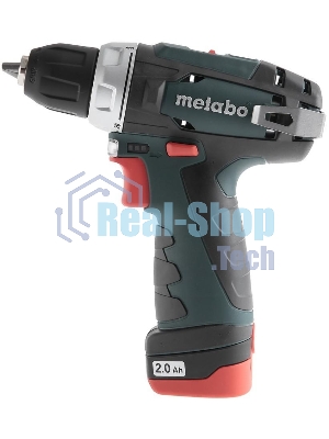 Дрель-шуруповерт Metabo PowerMaxx BS 600080500, 12 В, 2 Ач, 34 Нм, щеточный