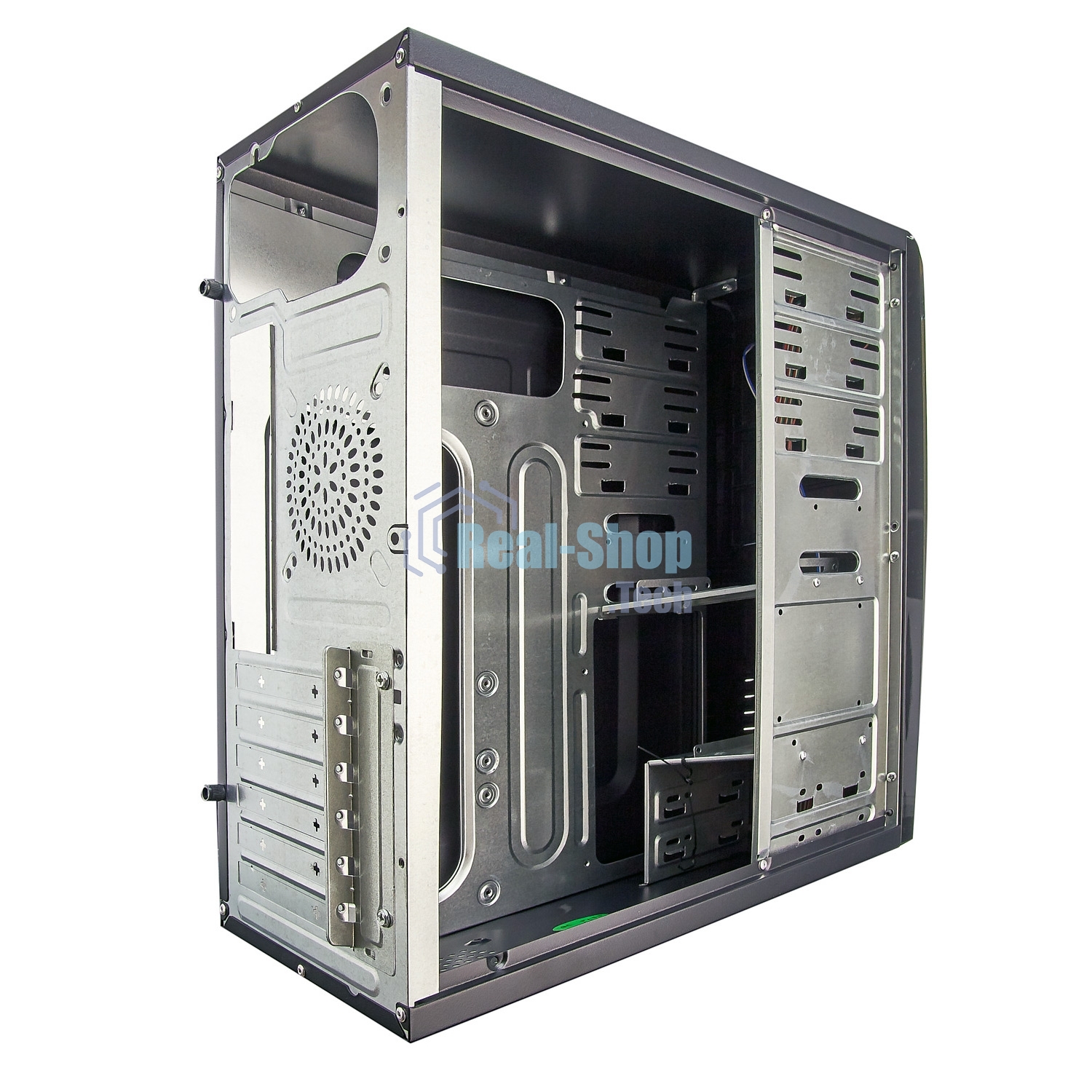 Компьютерный корпус ExeGate EX280388RUS Miditower ExeGate CP-604 Black, ATX, (CP450W, 80мм), 2хUSB, Audio