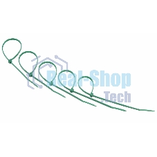 Хомут-стяжкa нeйлонoвая Rexant 200x3,6 мм, зеленая, упаковка 25 шт.