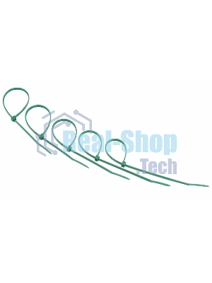 Хомут-стяжкa нeйлонoвая Rexant 200x3,6 мм, зеленая, упаковка 25 шт.