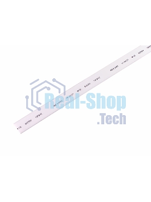 Термоусаживаемая трубка Rexant 10,0/5,0 мм, белая, упаковка 50 шт. по 1 м