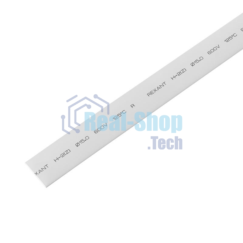 Трубка термоусадочная Rexant 21-5001 15.0/7.5 1 м белый