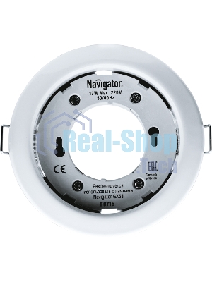 Светильник Navigator NGX-R1-001-GX53 IP20 бел.