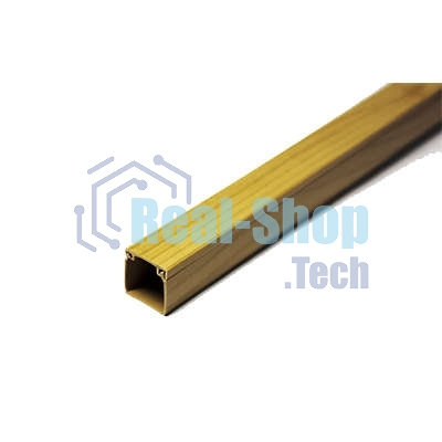 Кабель-канал 16х16 L2000 пластик с двойным замком сосна УралПак КК-3116016-140