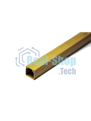 Кабель-канал 16х16 L2000 пластик с двойным замком сосна УралПак КК-3116016-140