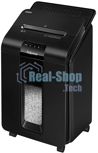 Шредер Fellowes AutoMax 100M (секр.P-4)/фрагменты/100лист./23лтр./скрепки/скобы/пл.карты