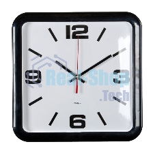 Часы настенные аналоговые Бюрократ WALLC-S90P D29 см черный/белый