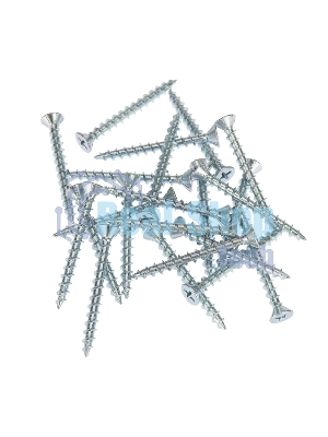 Саморез оконный Kranz острый, 4.1х40, белый цинк, упаковка поставщика (6 000 шт.)