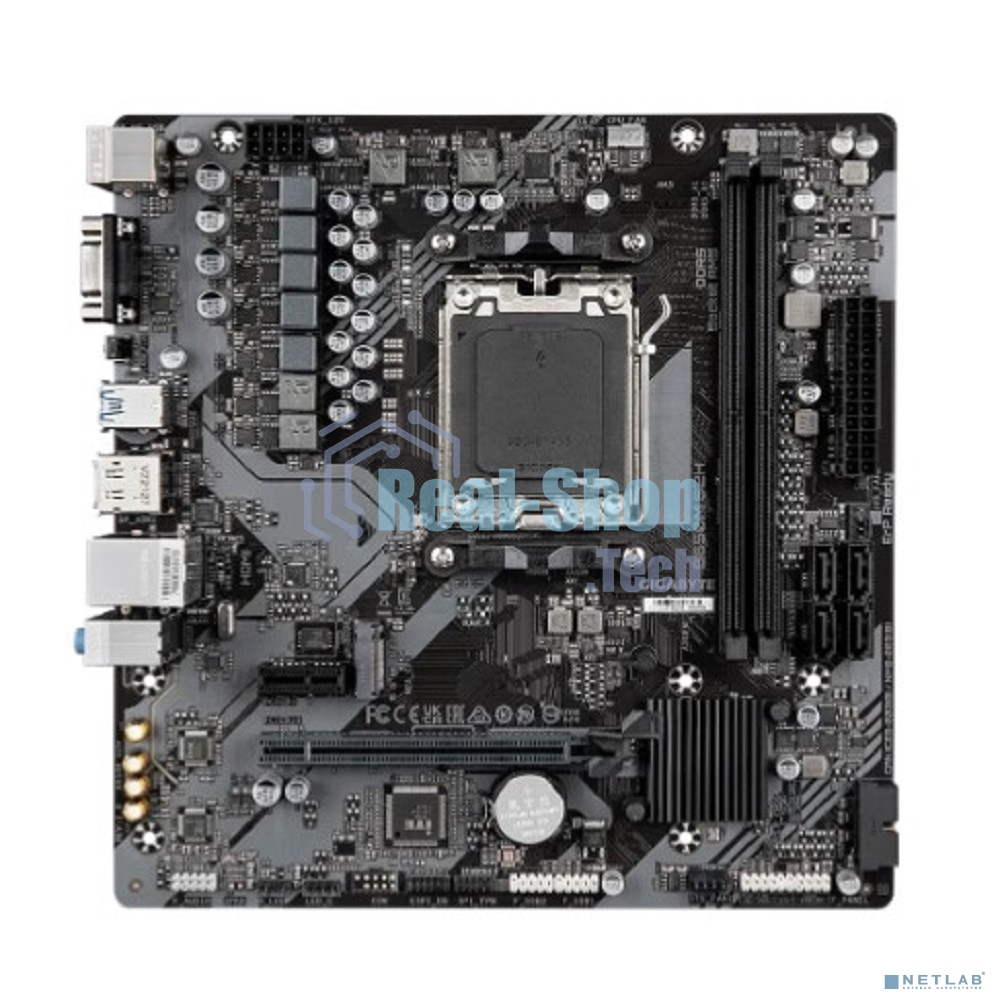 Материнская плата Gigabyte B650M S2H (V1.2/V1.4), AM5, AMD B650, 2xDDR5, 4xSATA, 1xM.2, 1xPCI-E 4.0 x16, 3xUSB-A 3.2 Gen 1, 1xUSB-C 3.2 Gen 1, 1x 1Gb LAN, 3x3.5 мм, 7.1, Micro-ATX