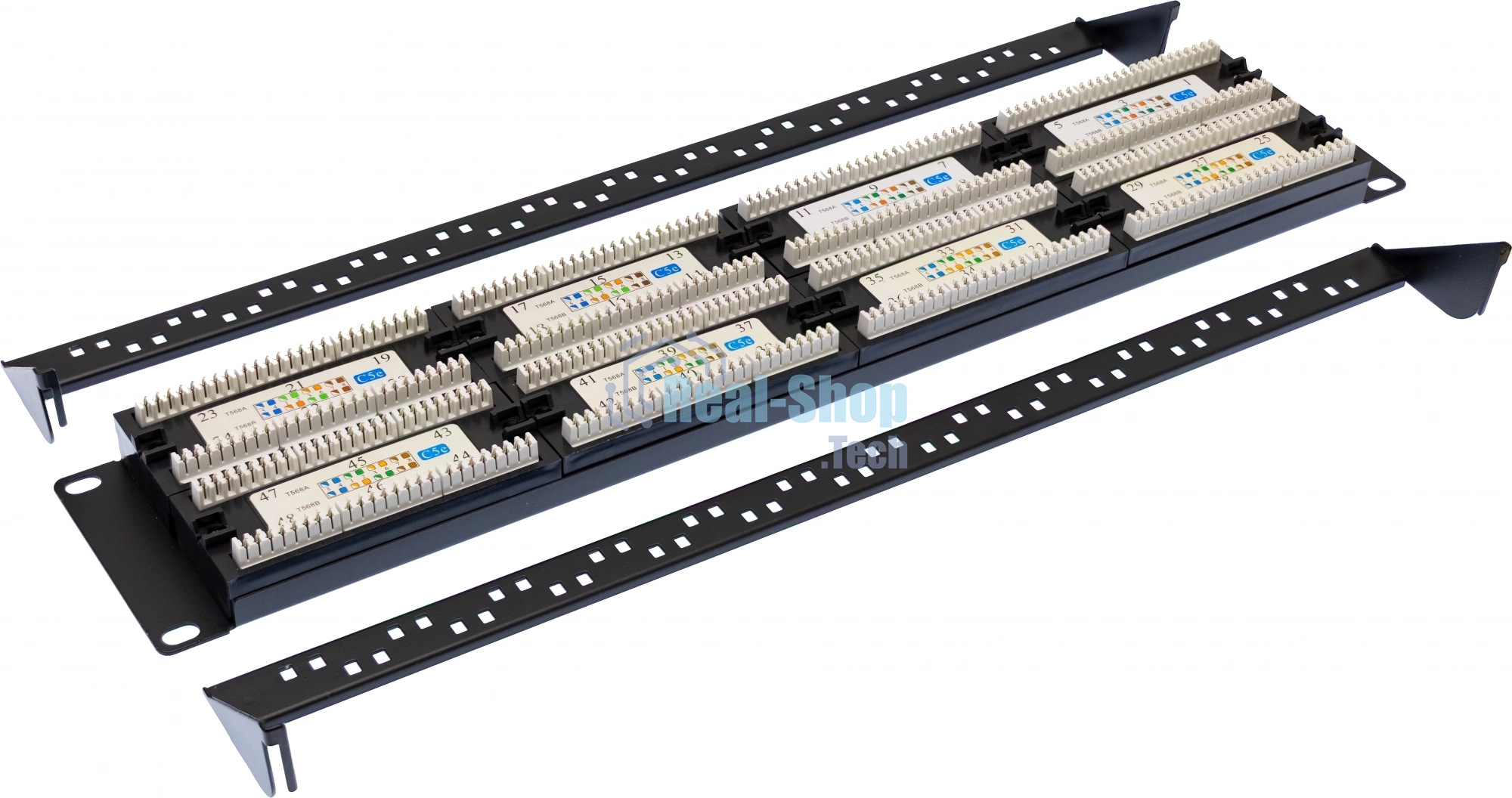 Патч-панель 19', 48хRJ-45, UTP, Cat.5e, 2U