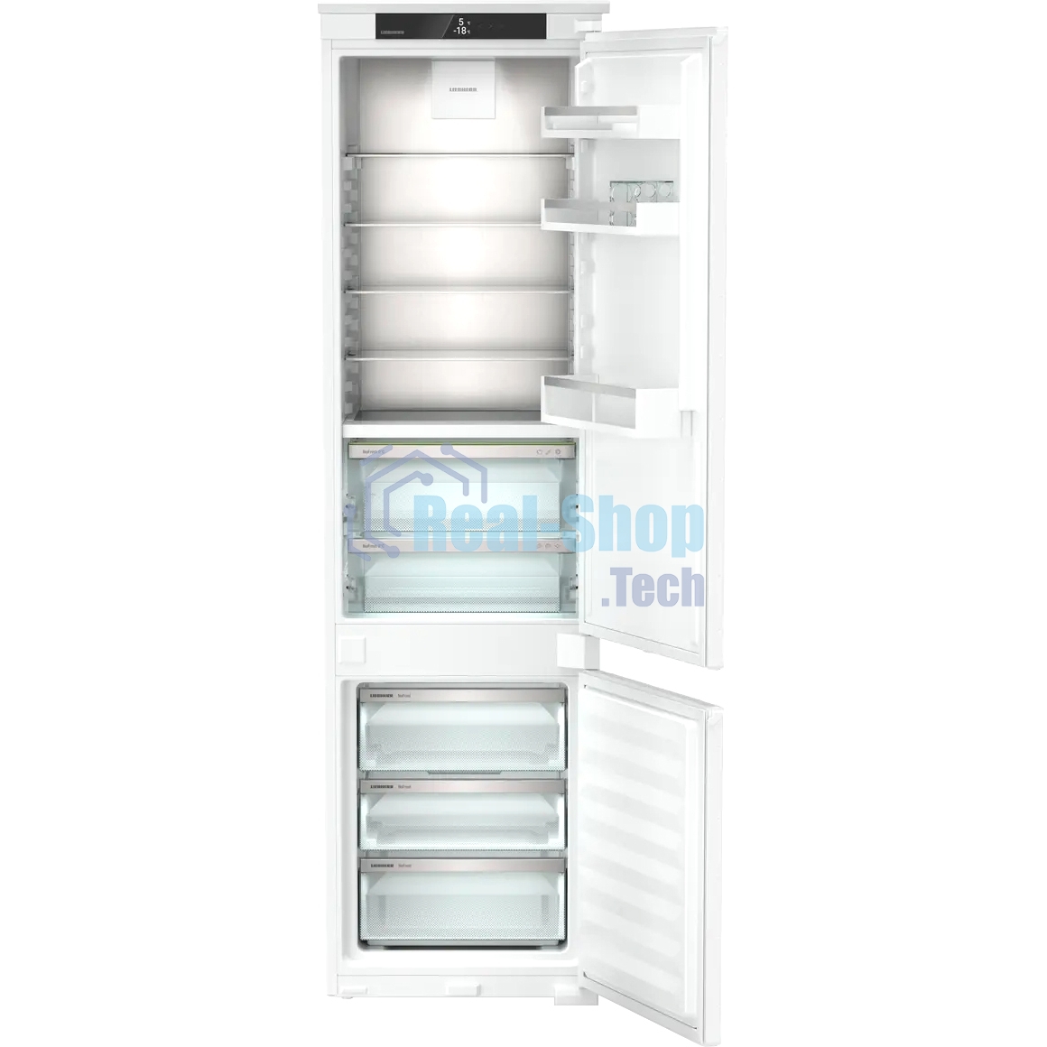 Встраиваемый холодильник Liebherr Plus, ниша 194 см, BioFresh, МК NoFrost 3 контейнера, сенсорный дисплей Touch, door sliding