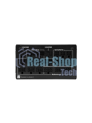 Блок питания Thermalright, 1350W 80+ Platinum (ATX, 3.0, PCIe 5.0, Full modular, 1x24(20+4)pin 600мм, 2xCPU 8(4+4)pin, 2xPCIe*2 8(6+2)pin, 2x12VHPWR PCIe 5.0 12+4pin 600мм, 6xSATA, 5xMOLEX4pin, Active, 120x120мм, 170x150x86мм, OPP, OVP, OTP, OCP, SCP, черный)