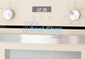 Шкаф духовой электрический Maunfeld EOEM516BG, 45 см, 51 л, бежевый, встраиваемый
