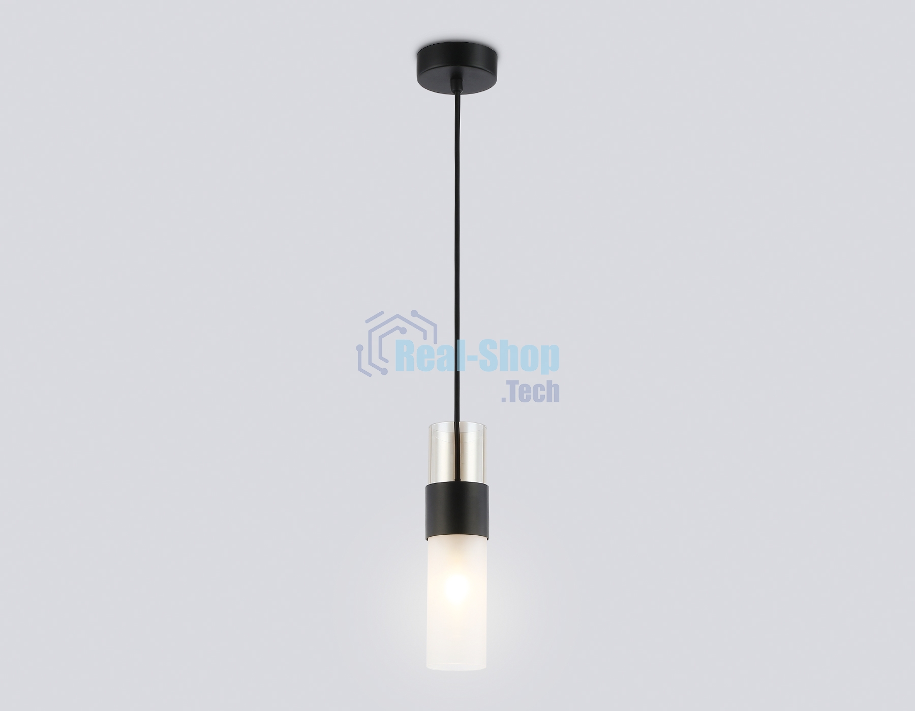 Подвесной светильник LH55101 BK/FR/TI черный/белый матовый/янтарь E14 max 40W D55*1500