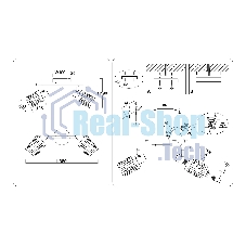 Светильник Ambrella light TR8668/2 BK/SB чёрный/бронза E14/2 max 60W 360*100*190
