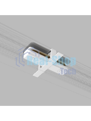 TRCM-1-I-WH / Коннектор прямой для однофазного встраиваемого шинопровода (белый)