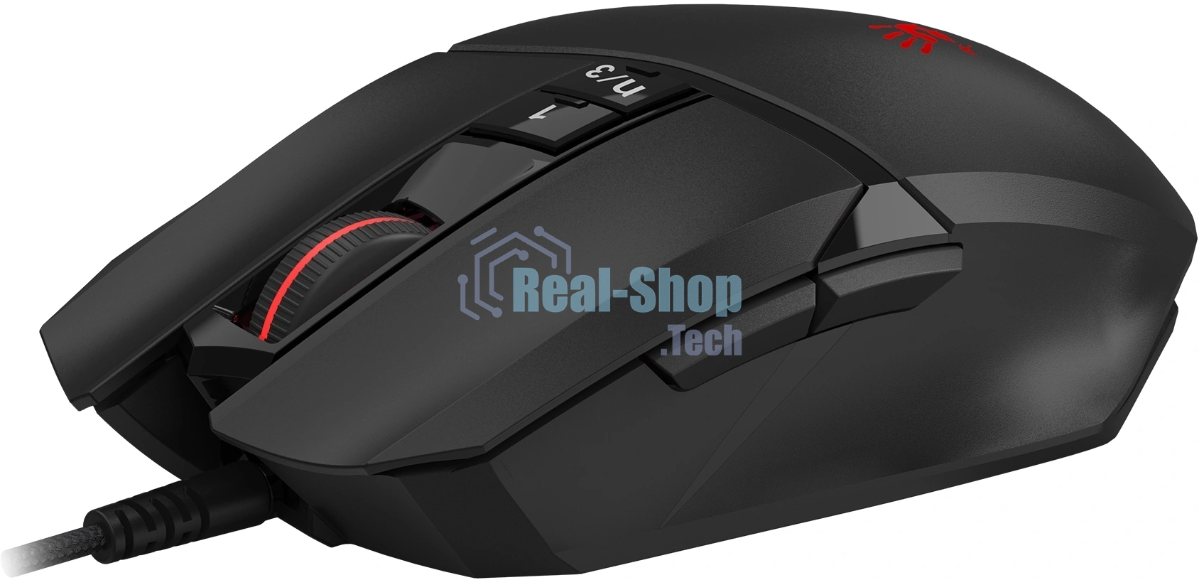Мышь проводная A4Tech Bloody W65 Max Mini черный, 12000 dpi, USB Type-A, кнопки - 7
