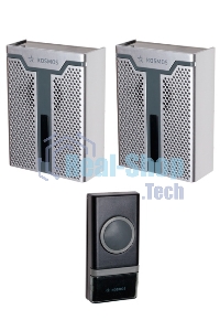 Звонок дверной беспроводной Космос KOC_AG520C132 мелодии, 150м, белый