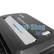 Шредер ГЕЛЕОС УМ22-5, DIN P-5 (5 ур-нь секр.), фрагмент 2х8мм, 9-10 лист (70г/м2), CD/пл.карты/скрепки/скобы, 22 литра