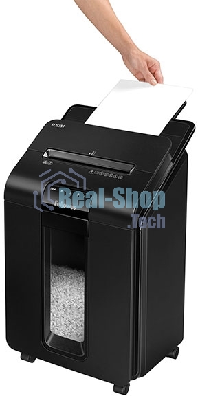 Шредер Fellowes AutoMax 100M (секр.P-4)/фрагменты/100лист./23лтр./скрепки/скобы/пл.карты