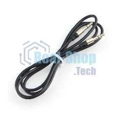 Кабель аудио Cablexpert CCAB-01-35MM-1MB, 3.5 Jack (M)/3.5 Jack (M), черный, 1м, блистер