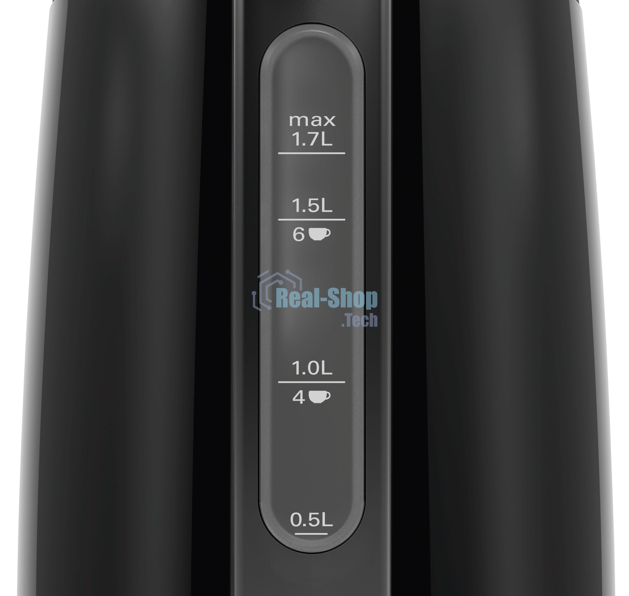 Чайник электрический Bosch TWK3P423 1.7л. 2400Вт черный (корпус: нержавеющая сталь)