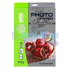 Фотобумага Cactus CS-GA417050 A4/170г/м2/50л./белый глянцевое для струйной печати