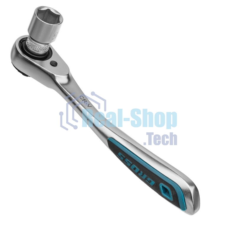 Набор торцевых головок Gross, трещотка 120 зубьев, 12 предметов, 1/4