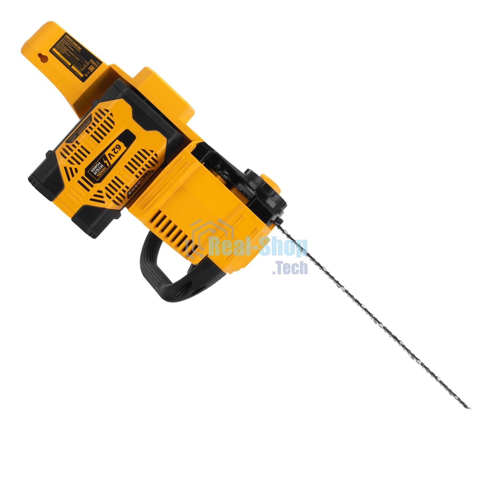 Пила цепная аккумуляторная бесщет. Denzel RCS 400-62, 400 мм, Li-ion, 62В