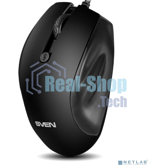 Мышь проводная SVEN RX-113 черный, 2000 dpi, USB, кнопки - 6