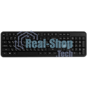 Комплект клавиатура+мышь Oklick S277W беспроводной, USB, 1600 DPI, чёрный