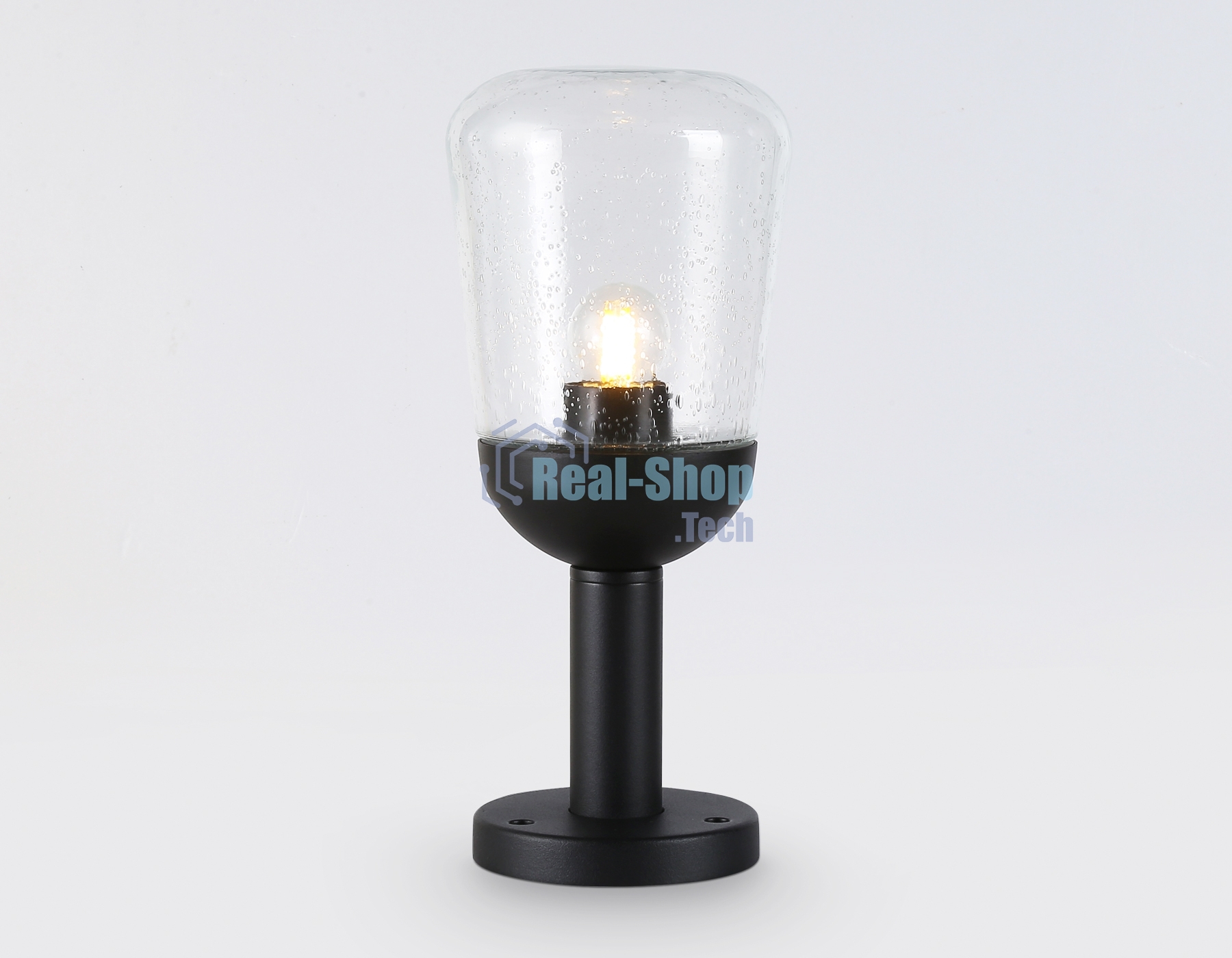 Светильник Ambrella light ST2085 BK/CL черный/прозрачный IP54 E27 max 40W D150*350