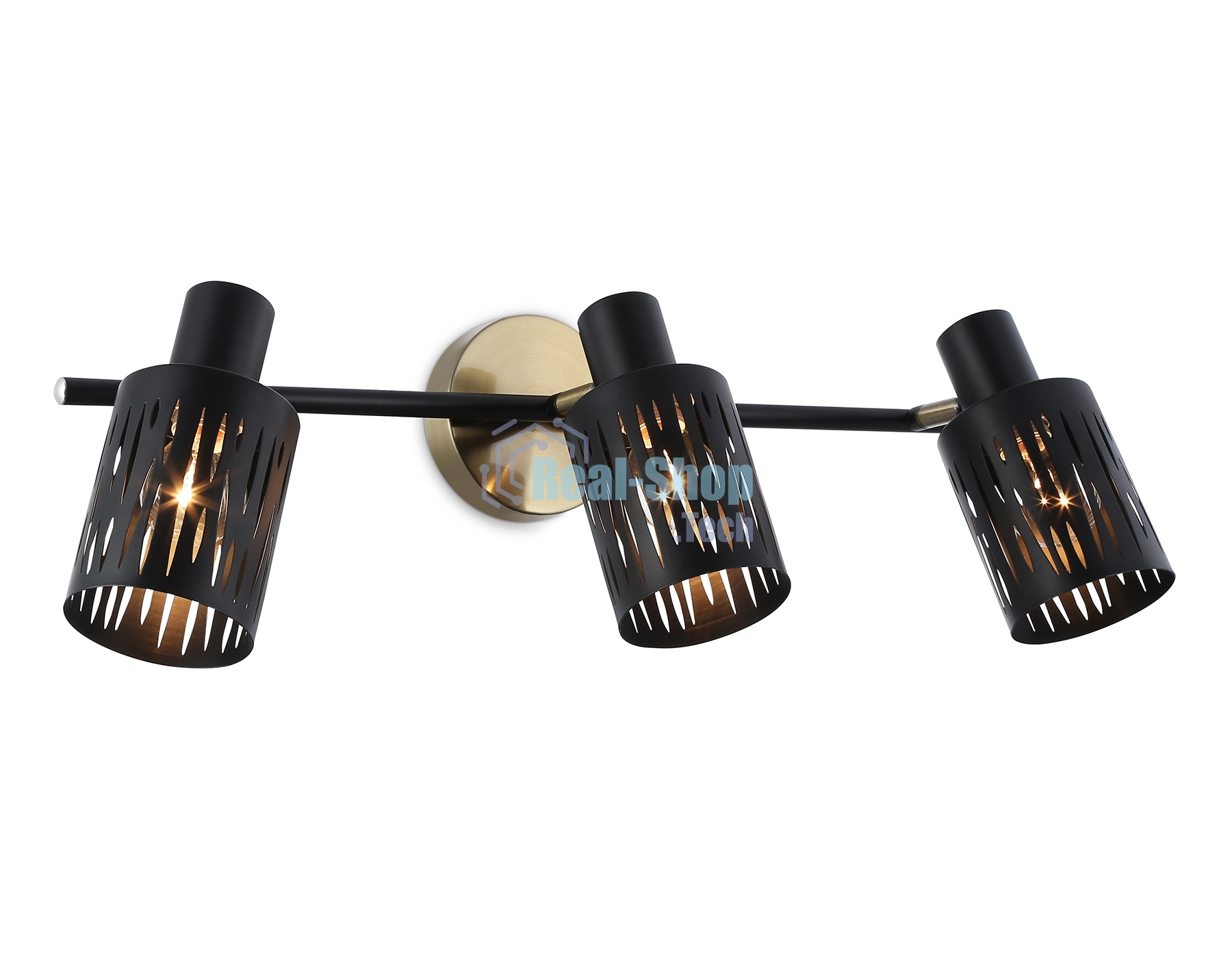 Светильник Ambrella light TR8669/3 BK/SB чёрный/бронза E14/3 max 60W 560*100*190
