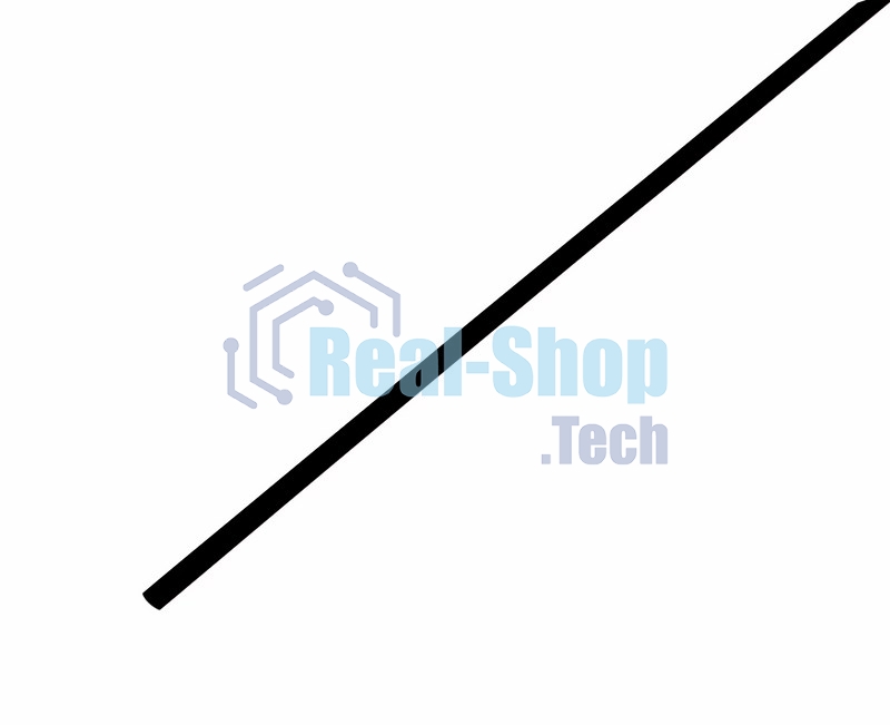 Трубка термоусадочная Rexant 2.5/1.25 1м черный