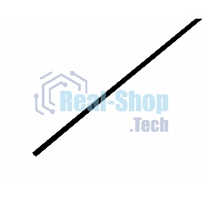 Трубка термоусадочная Rexant 2.5/1.25 1м черный