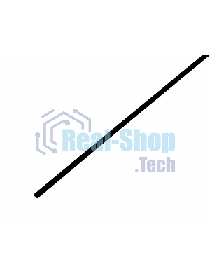 Трубка термоусадочная Rexant 2.5/1.25 1м черный