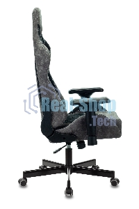 Кресло игровое Бюрократ VIKING 7 KNIGHT B FABRIC черный текстиль/эко.кожа крестовина металл/пластик