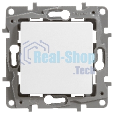 Переключатель ETIKA 10А, на винтах, бел.