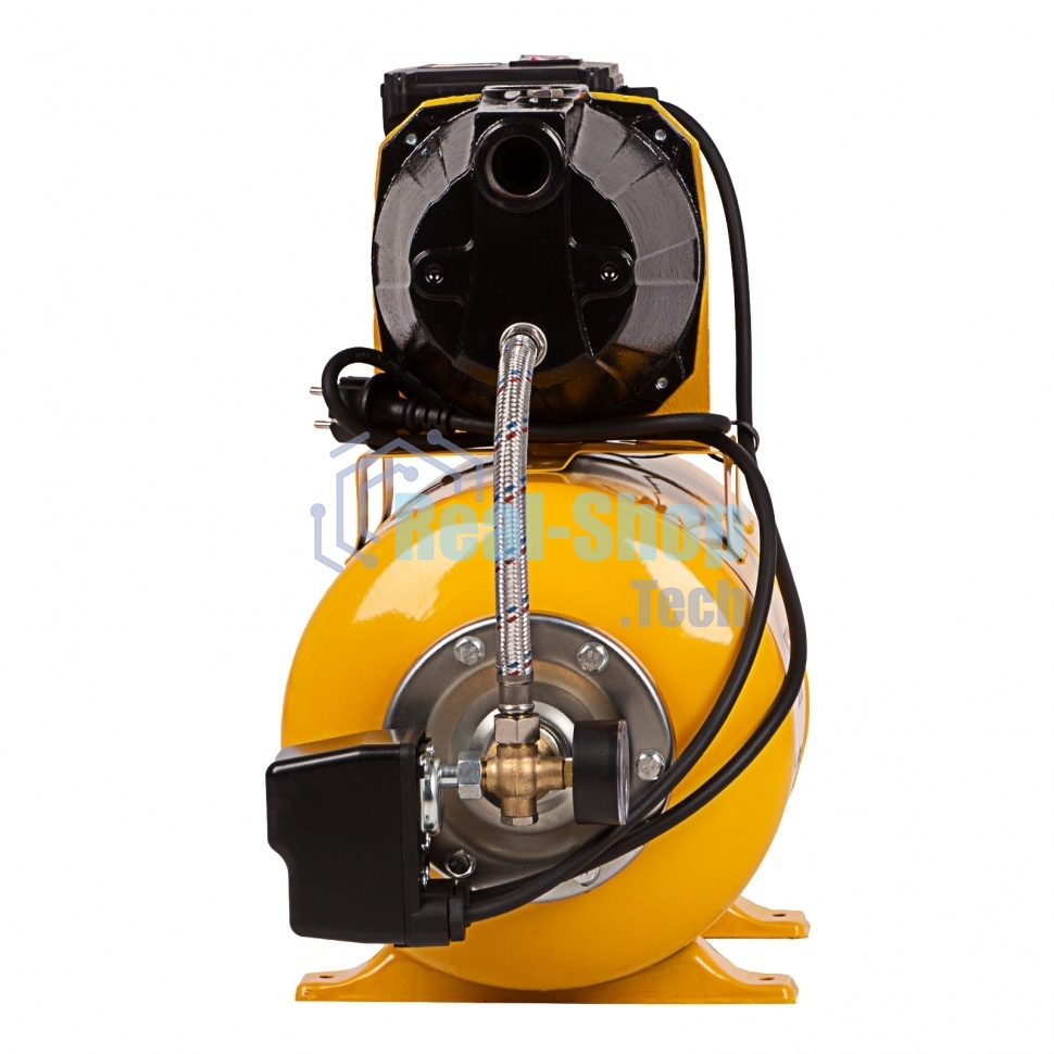 Насосная станция Denzel PS1100С 1100 Вт, 4500 л/ч, ресивер 24 л, подъем 46 м, чугун