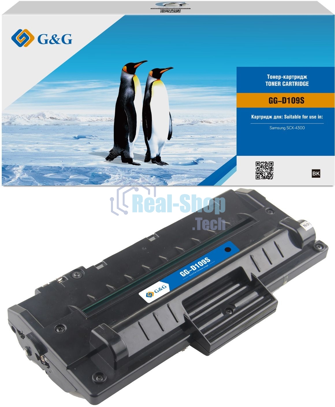 Картридж лазерный G&G GG-D109S черный (2000 стр.) для Samsung SCX-4300