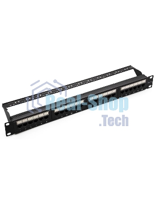 Патч-панель UTP 24хRJ-45 кат.6 1U 19дюйм SUPRLAN 10-0427