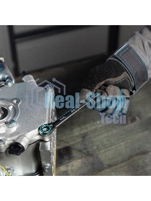 Набор ключей комбинированных с трещоткой Gross 8 - 19 мм, 7 шт., реверсивные, CrV