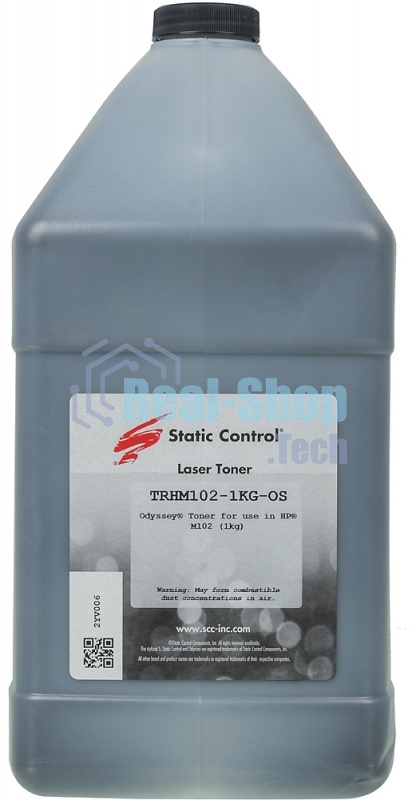 Тонер Static Control для HP LJ PM104/132, Bk, 1 кг, флакон