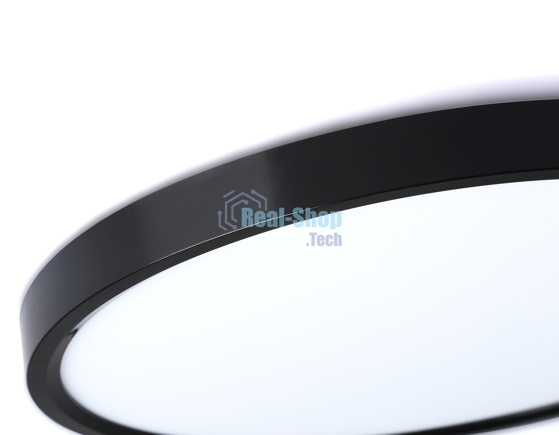 Потолочный светодиодный светильник Ambrella light FZ3055 BK черный IP44 33W+10W 6400+6400К D370*40 (Без ПДУ)