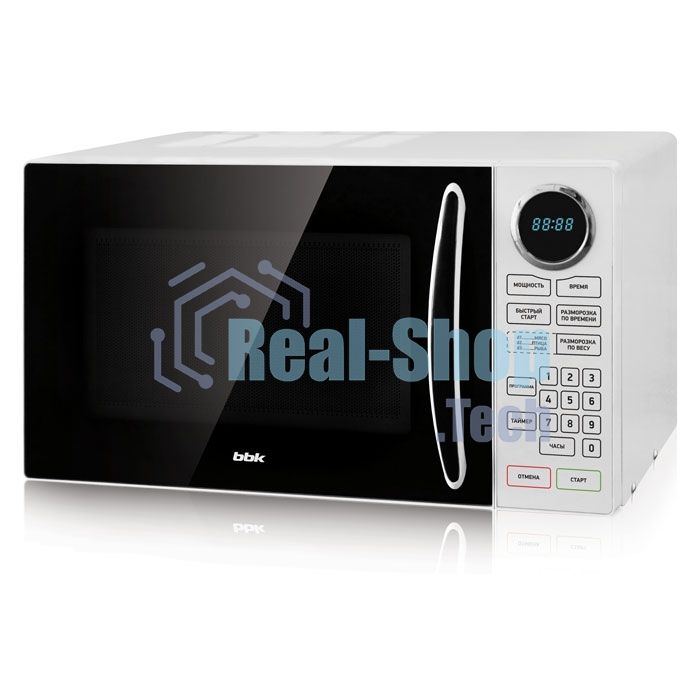 Микроволновая печь BBK 23MWS-916S/BW черный/белый, 23 л, 900 Вт, сенсор