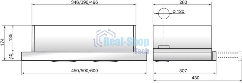 Вытяжка встраиваемая Elikor Интегра Glass 60Н-400-В2Д нержавеющая сталь/стекло черное, 60 см, 400 куб. м/ч, 55 дБ