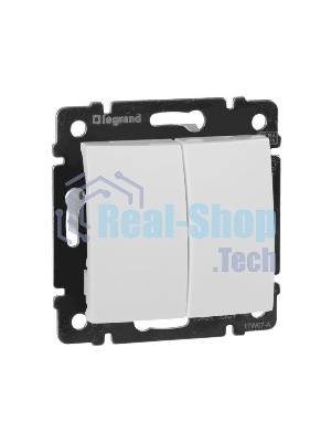 Переключатель Legrand 774408 2напр 2клав 10A Valena белый