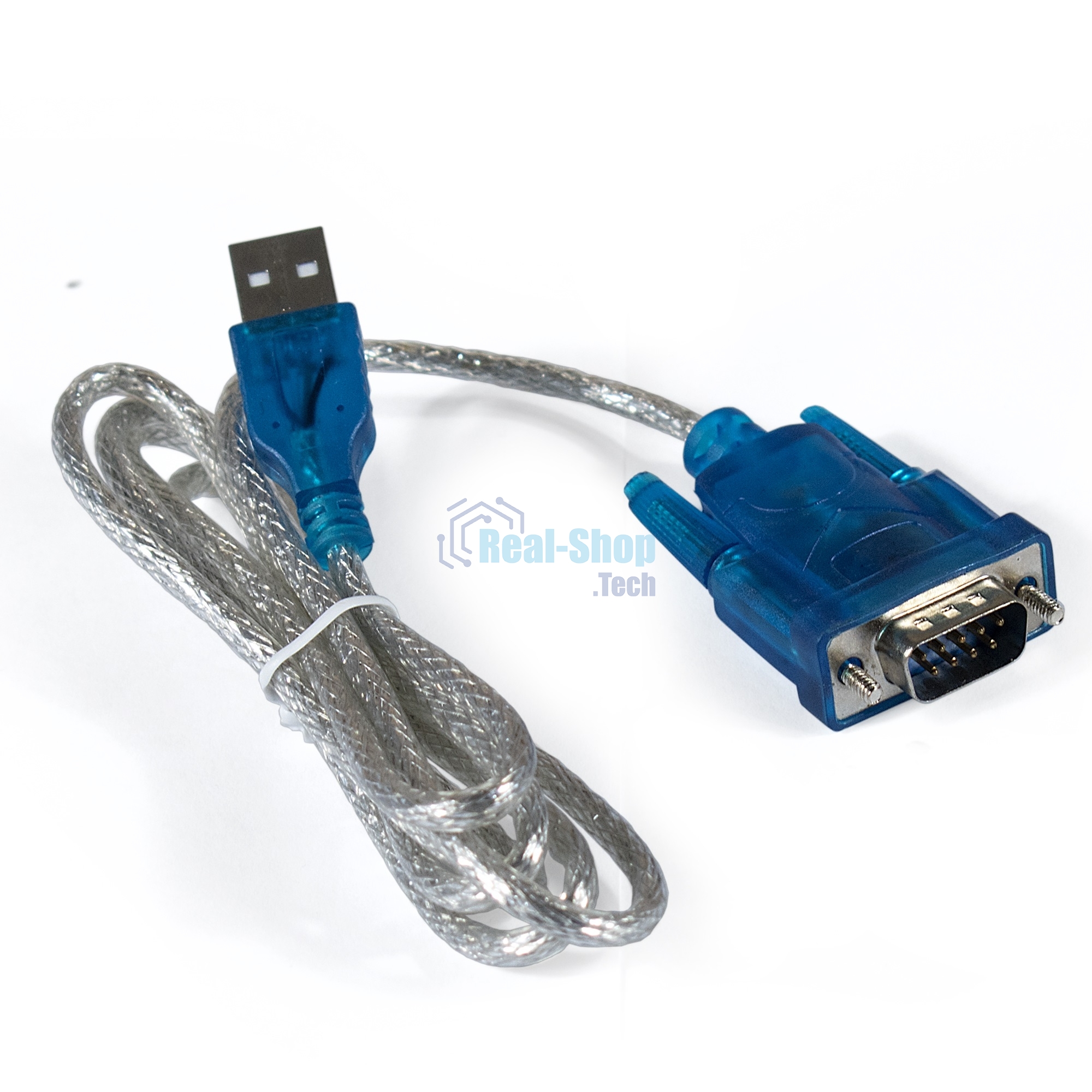 Кабель-адаптер ExeGate EX284950RUS USB 2.0-RS232 ExeGate EX-UAS-0.8 (Am/DB9M, 0,8м, крепеж разъема - винты)
