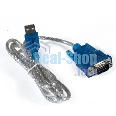 Кабель-адаптер ExeGate EX284950RUS USB 2.0-RS232 ExeGate EX-UAS-0.8 (Am/DB9M, 0,8м, крепеж разъема - винты)